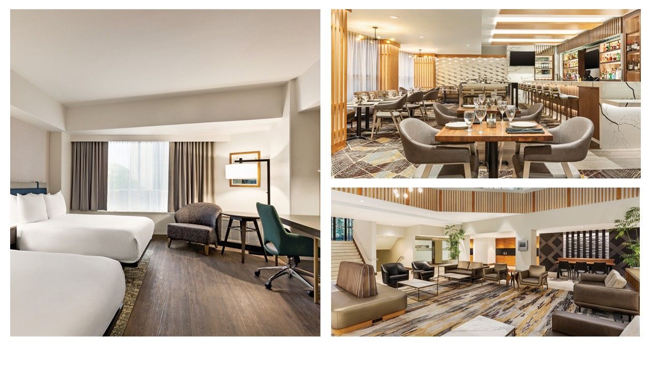 Crowne Plaza by IHG featuring the New Modern design with stylish guest spaces for work, relaxation, and social connection